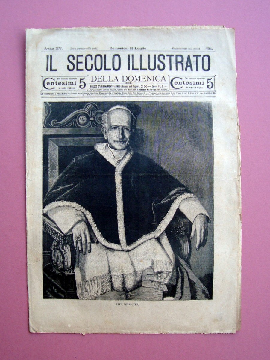 Morte Leone XIII Il Secolo Illustrato 12 luglio 1903 incisioni