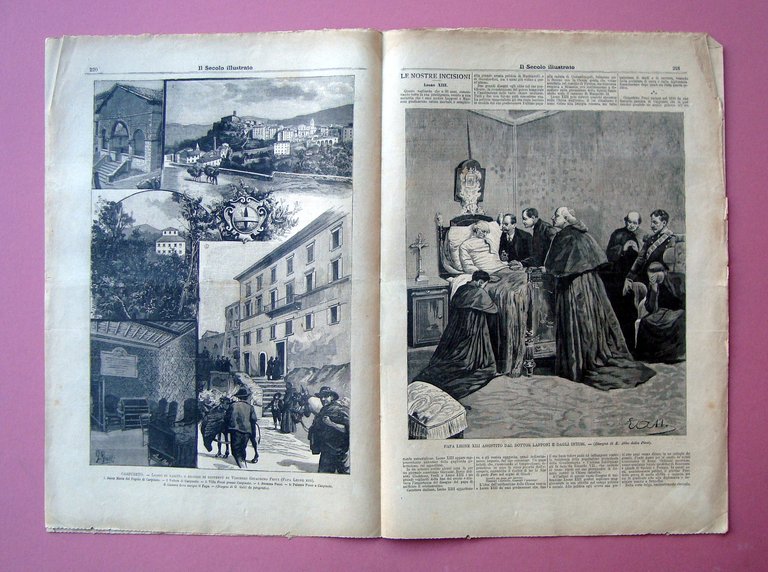 Morte Leone XIII Il Secolo Illustrato 12 luglio 1903 incisioni