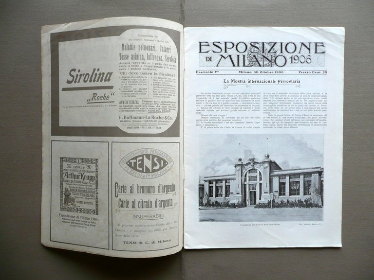 Mostra Internazionale Ferroviaria Esposizione di Milano 1906 Fascicolo V Seta | Immagine Gallery 2