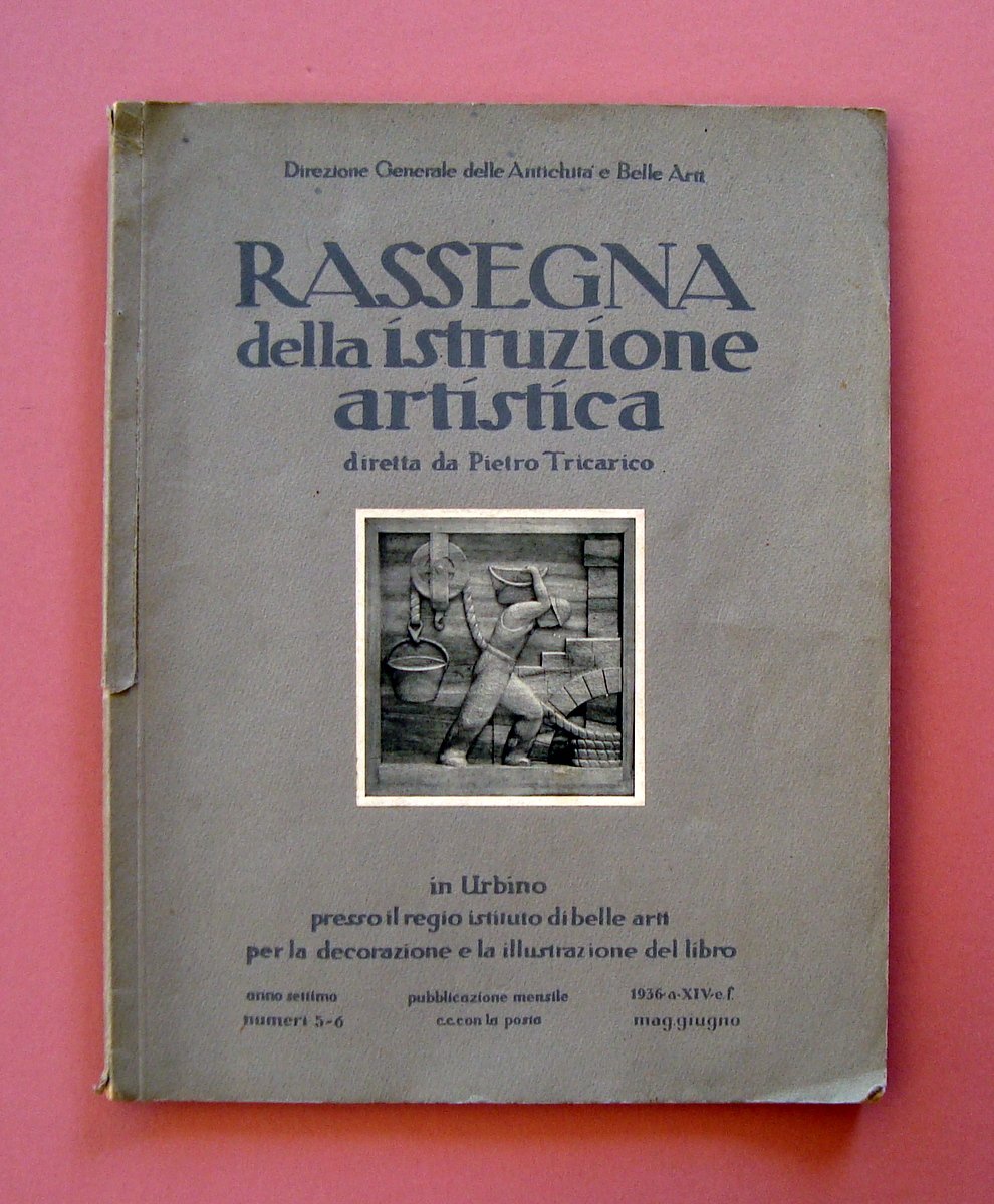 Murano Plastiche Vetrarie Flavio Poli Rassegna Istruzione Artistica 1936 Urbino