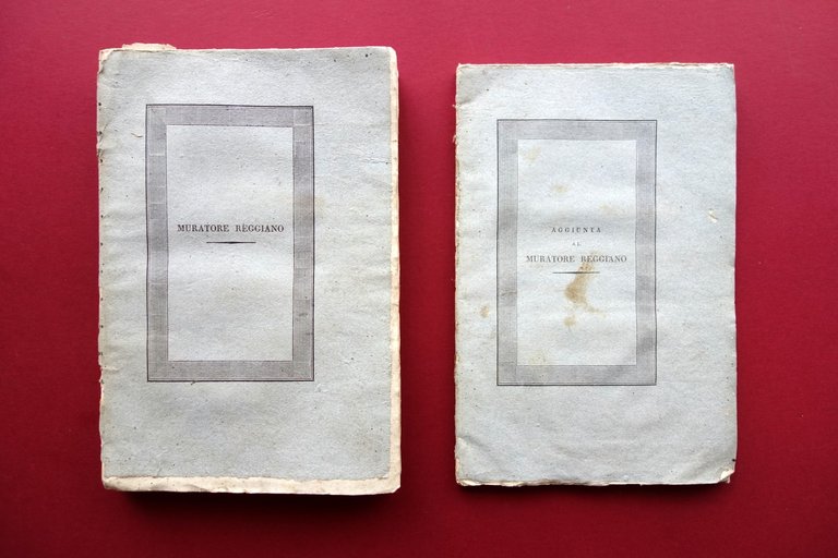 Muratore Reggiano Riformato Prezzi delle Opere Aggiunta Davolio Reggio 1814-25