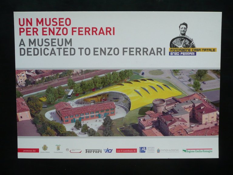 Museo Casa Enzo Ferrari Modena Cartoncino Pubblicit‡ Progetto Fondazione 2009
