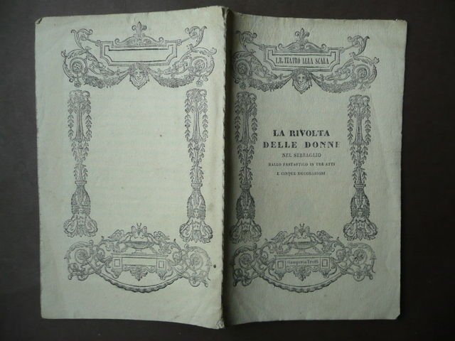 Musica Ballo Vestris Rivolta Donne Teatro Scala 1839 Fanny Cerrito …