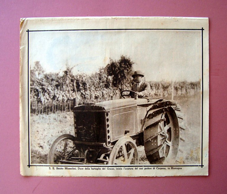 Mussolini Battaglia del Grano Carpena Franz de Pinedo Il Mattino …