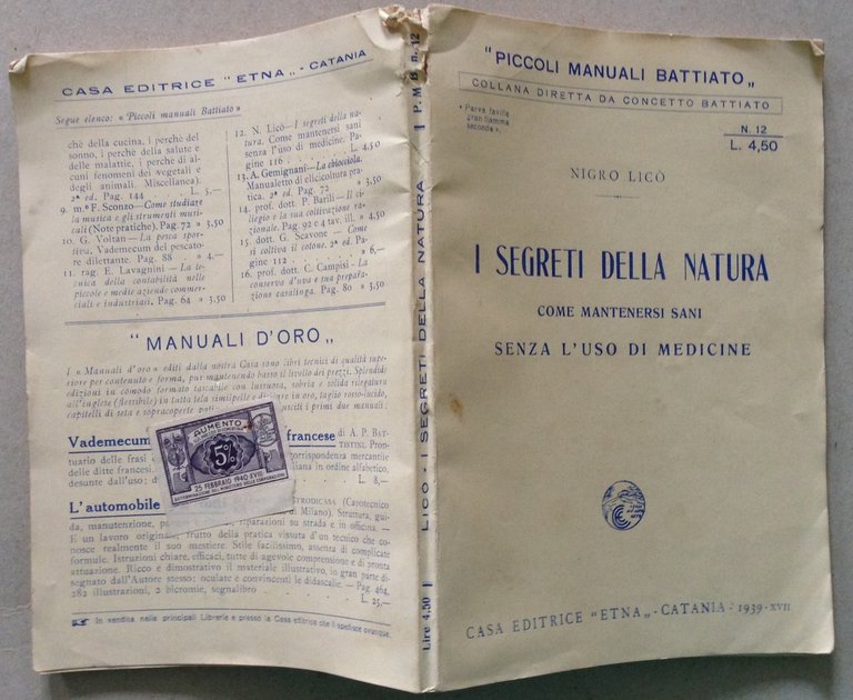 N. LicÚ I Segreti della Natura Come Mantenersi Sani Senza …