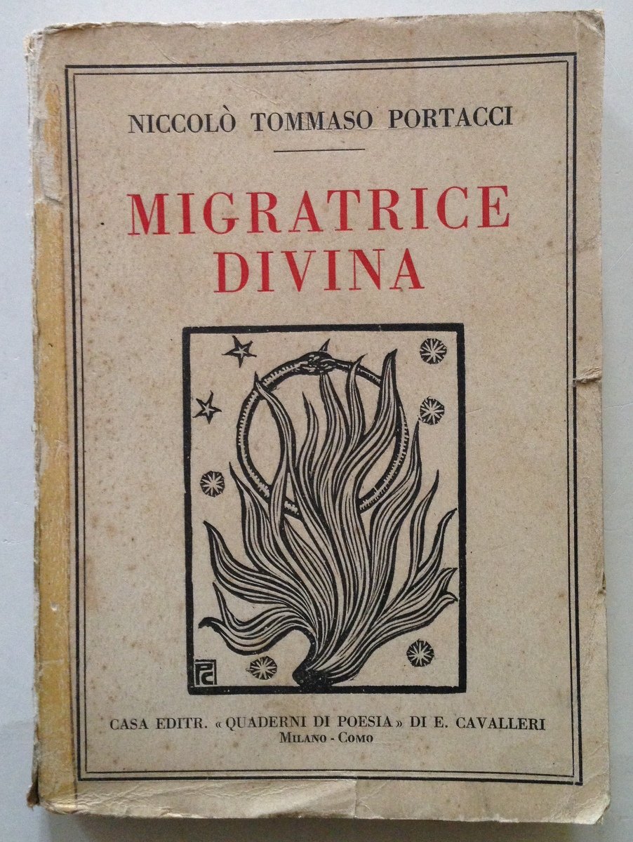 N. T. Portacci Migratrice Divina Casa Editrice Quaderni di Poesia …