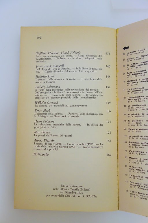 NATURA E STORIA FISICA E SVILUPPO DEL CAPITALISMO NELL'800 BARACCA …
