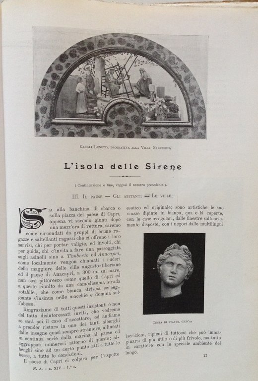 Natura ed Arte Gennaio Febbraio 1905 N 4 5 Bellini …