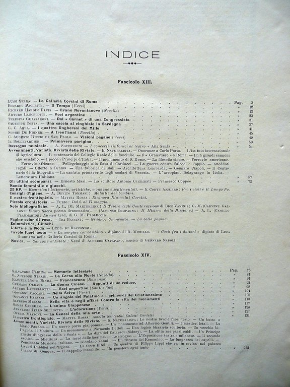 Natura ed Arte Rivista 2∞ Semestre 12 Numeri 1907-08 Sardegna …