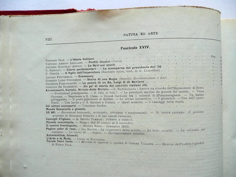 Natura ed Arte Rivista 2∞ Semestre 12 Numeri 1907-08 Sardegna …