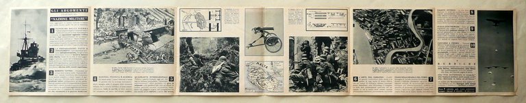 Nazione Militare Pieghevole Fisarmonica Illustrato Abbonamenti 1942 WW2 Guerra