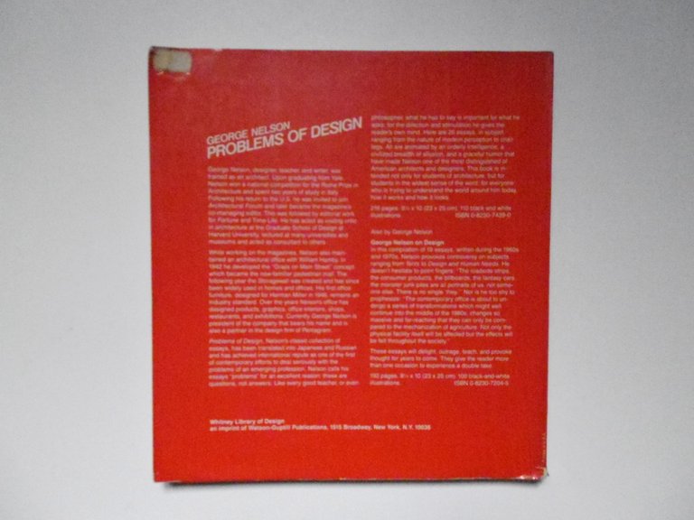 Nelson George Problems of Design Whitney Library of Design 1979