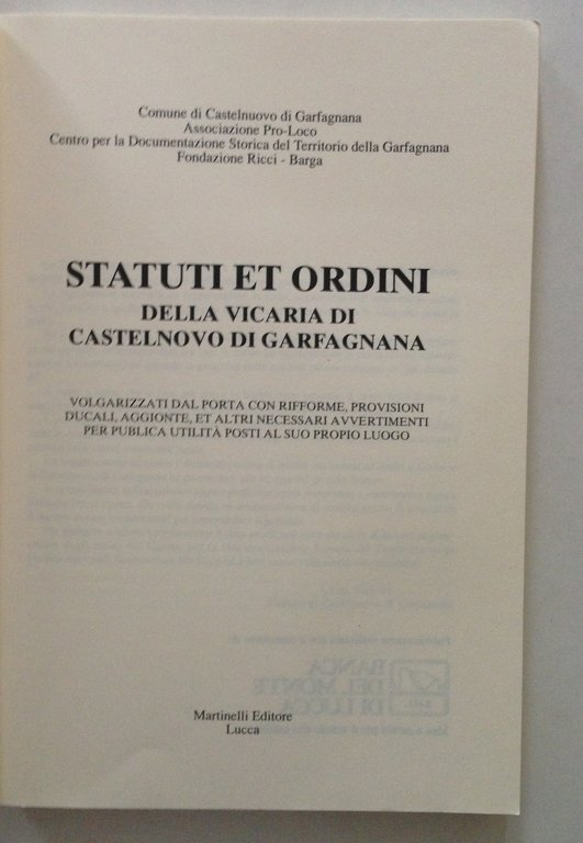 NESI RAGGI ROSSI STATUTI ET ORDINI DELLA VICARIA DI CASTELNOVO …