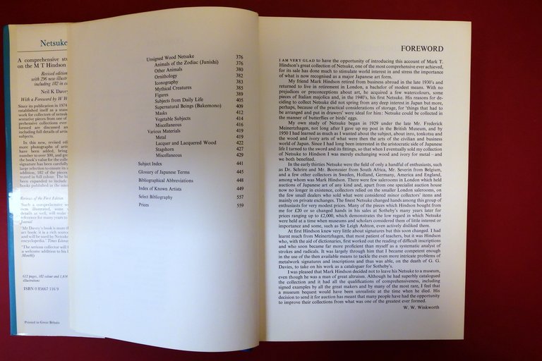 Netsuke a Comprehensive Study Based on M. T. Hindson Collection …