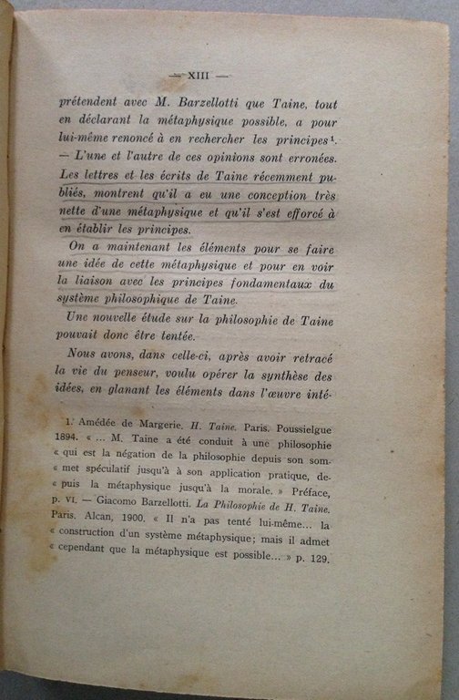 NËve La Philosophie de Taine Essai Critique Lecoffre Paris Dewit …