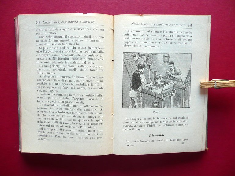 Nichelatura Argentatura Doratura Ramatura Ghersi Hoepli Milano 1899 1∞ Edizione