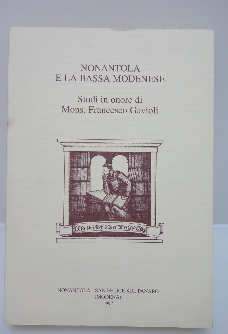 NONANTOLA E LA BASSA MODENESE MONS. GAVIOLI QUADERNI DELLA BASSA … | Immagine principale