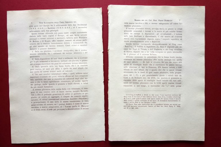 Note Illustrative della Carta Geologica del Modenese e Reggiano Doderlein … | Immagine Gallery 2