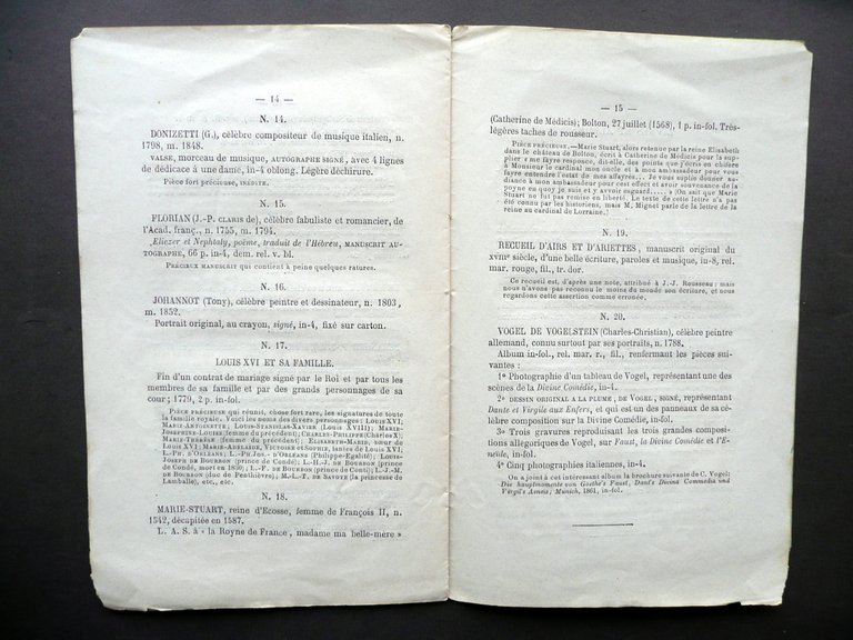 Notice d'un Precieux Manuscrit Autographe Maria Stuart Catalogo Asta Parigi … | Immagine Gallery 3