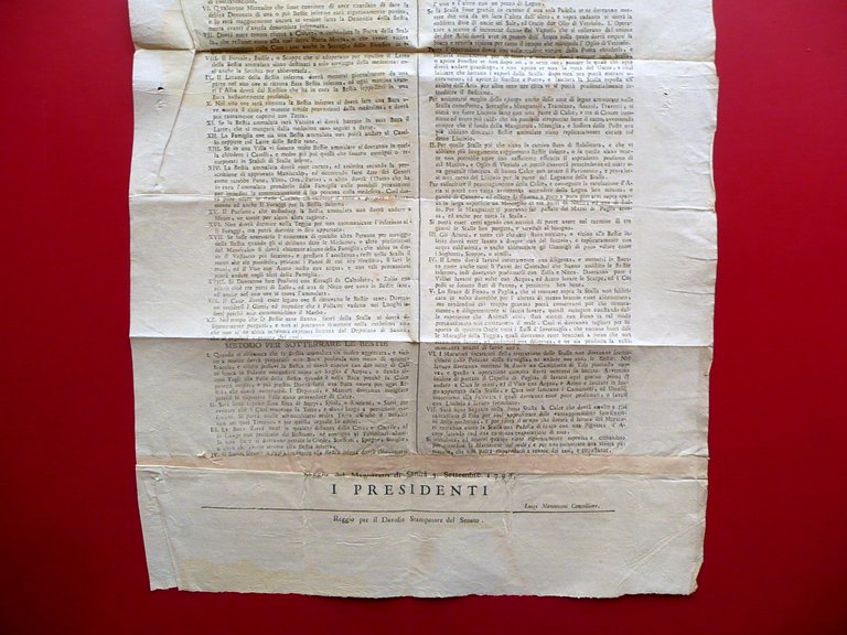 Notificazione Sanit‡ Epidemia Bovina Stalle Infette Disinfezione Reggio E. 1796