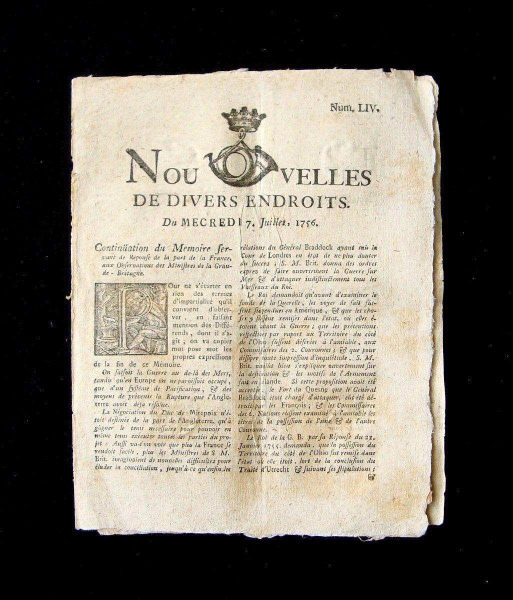 Nouvelles de Divers Entroits giornale francese N LIV 7 Luglio … | Immagine principale