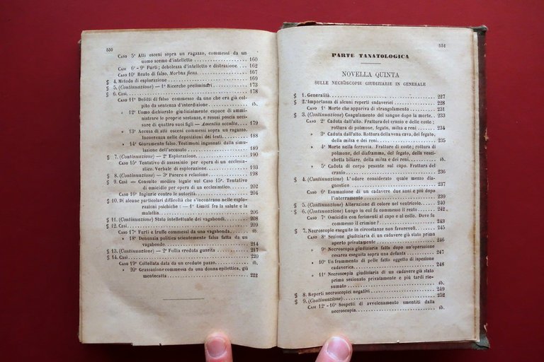Novelle Cliniche appartenenti alla Medicina Legale Casper Tip. Botta 1872 …