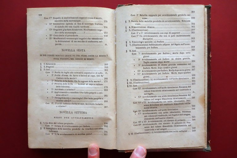 Novelle Cliniche appartenenti alla Medicina Legale Casper Tip. Botta 1872 …