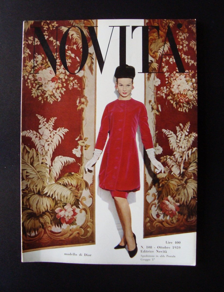 NOVITA' N 108 OTTOBRE 1959 EDITRICE NOVITA' MILANO DIOR CARDIN …