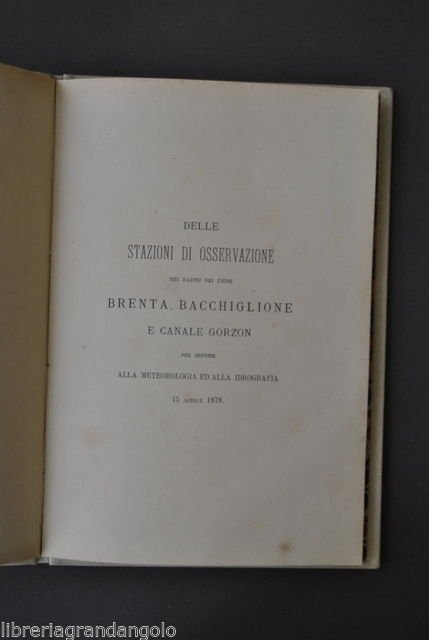 Nozze Lampertico Piovene Idrografia Fiumi Vicenza Bacchiglione Brenta 1878