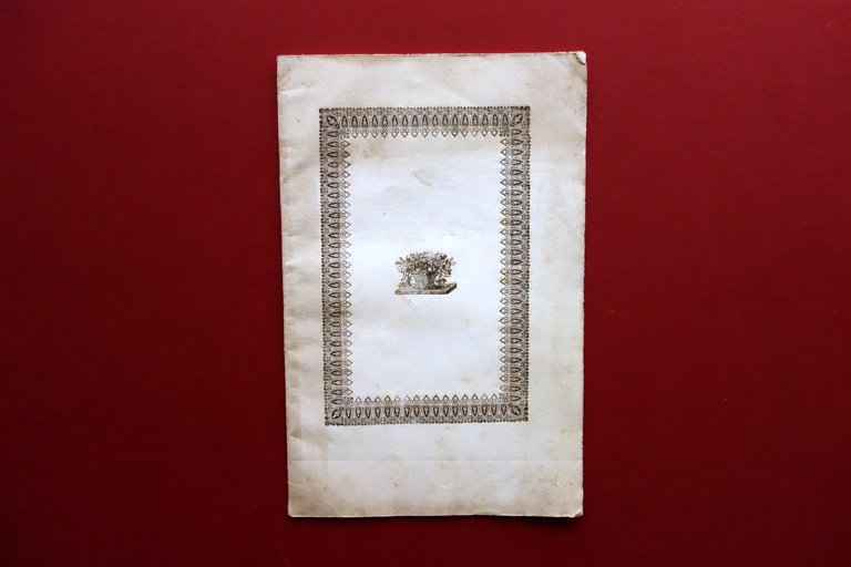 Nozze Zigiotti Manin Tipografia Paroni Vicenza 1842 Poesia Amorosa alla …