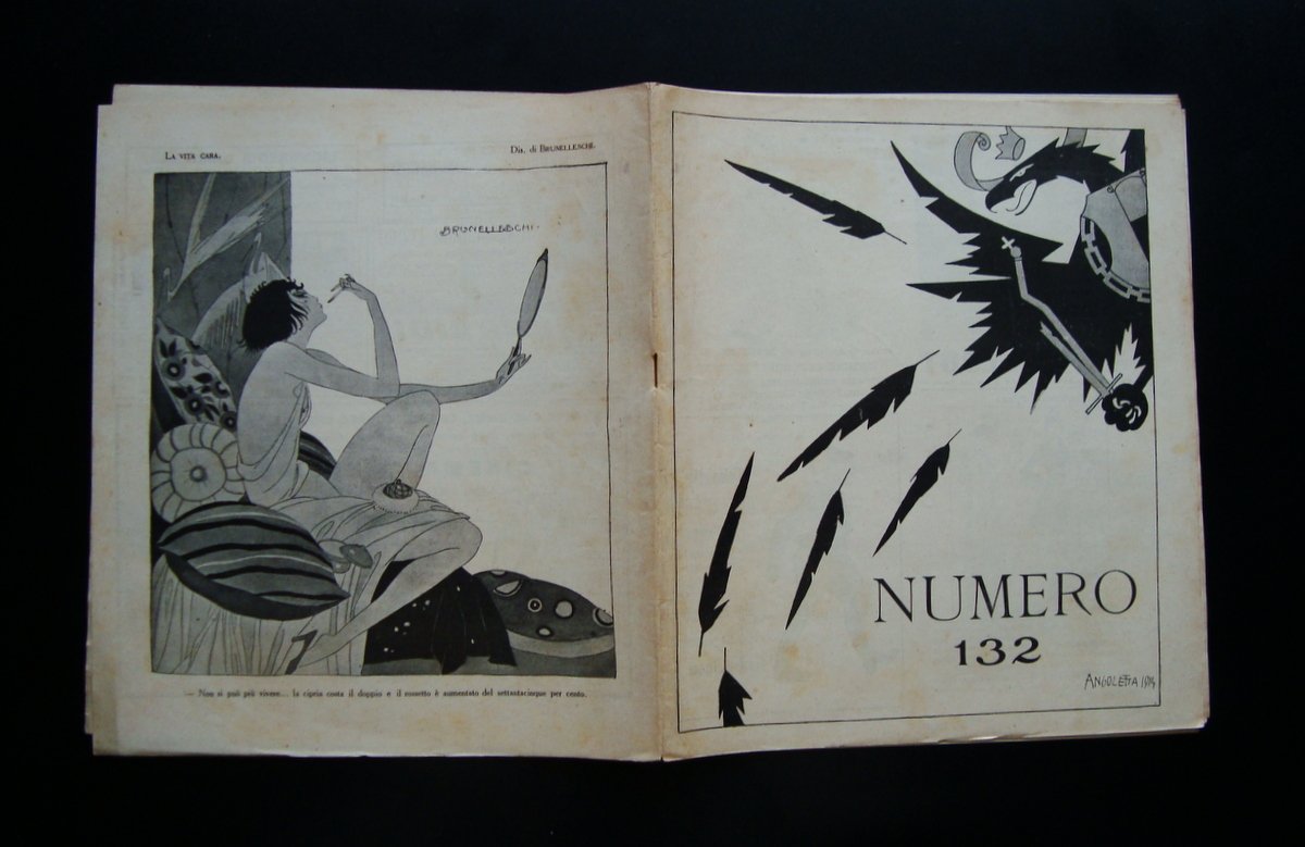 NUMERO 132 Anno IV 2 Luglio 1916 Torino Angoletta Brunelleschi