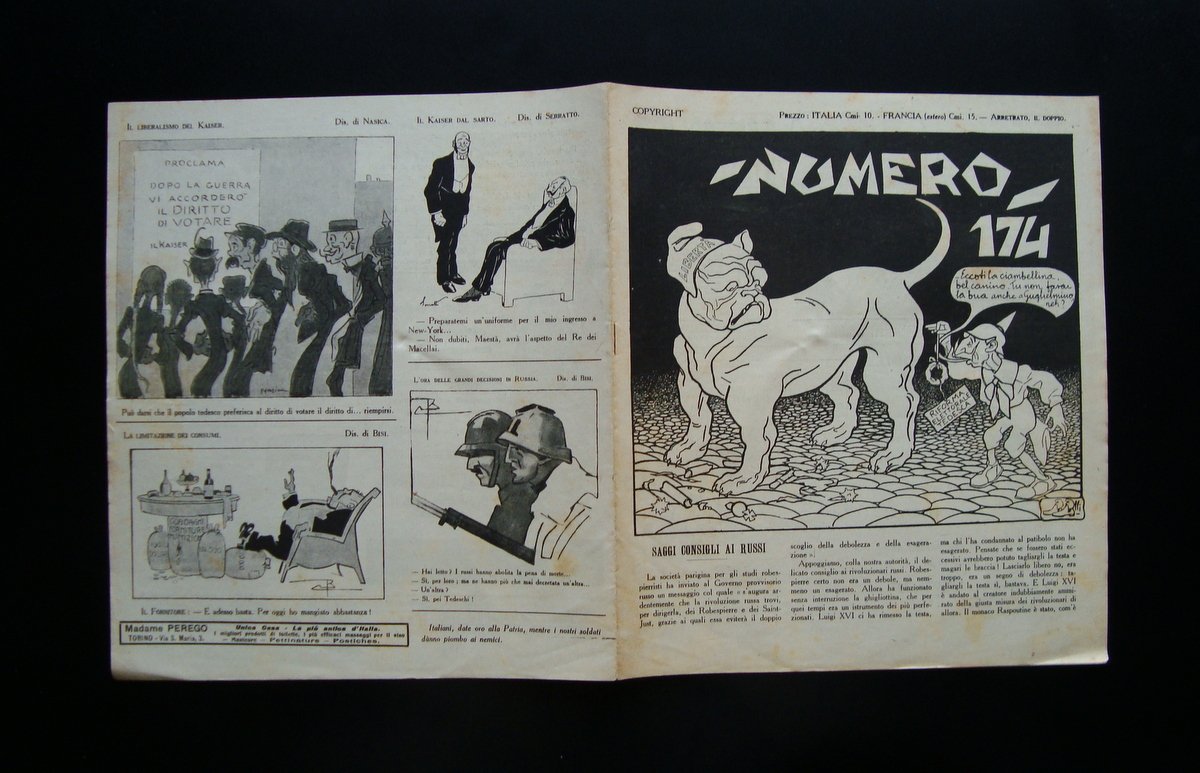 NUMERO 174 Anno V 22 Aprile 1917 Torino Scarpelli