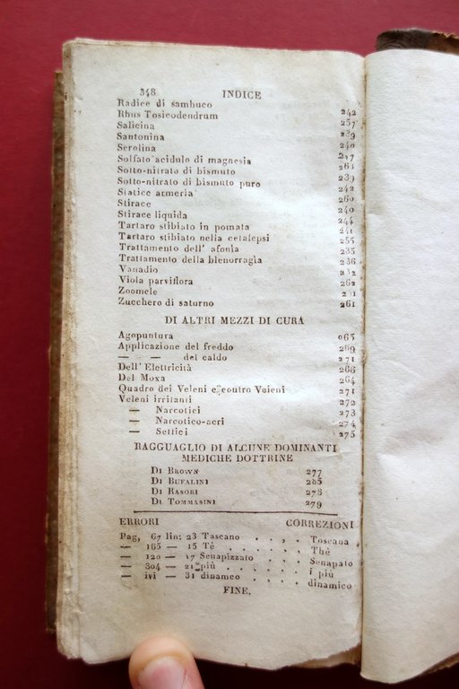 Nuovo Formolario Pratico degli Spedali d'Europa Bencini Firenze 1839 Formule