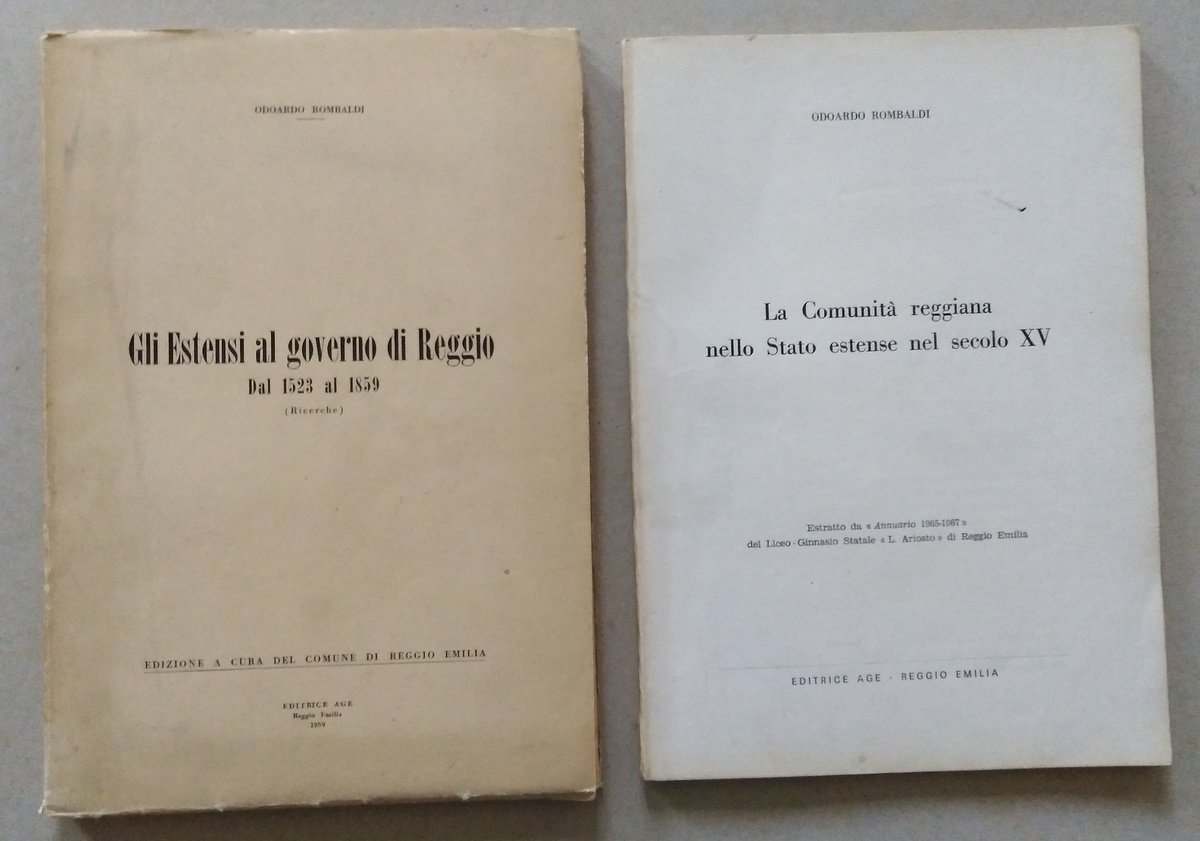 O Rombaldi Gli Estensi al Governo di Reggio Comunit‡ Reggiana …