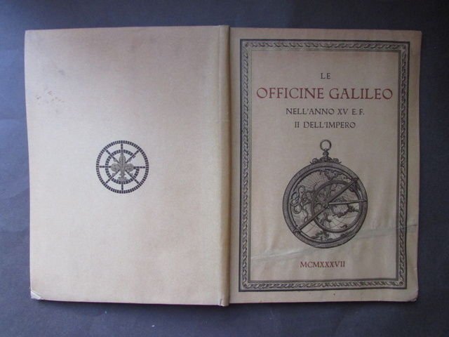 Officine Galileo 1937 XV Centenario Astronomia Ottica Mori Firenze