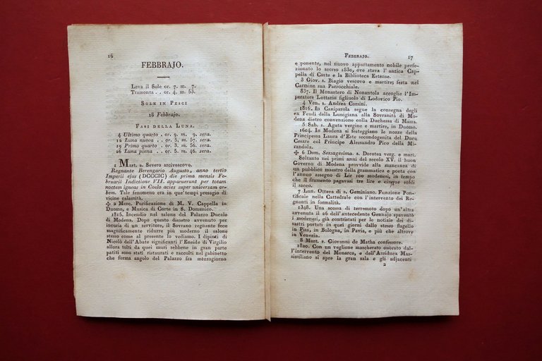 Ogni Giorno una Memoria Storica Diario Modenese per l'Anno 1831 …