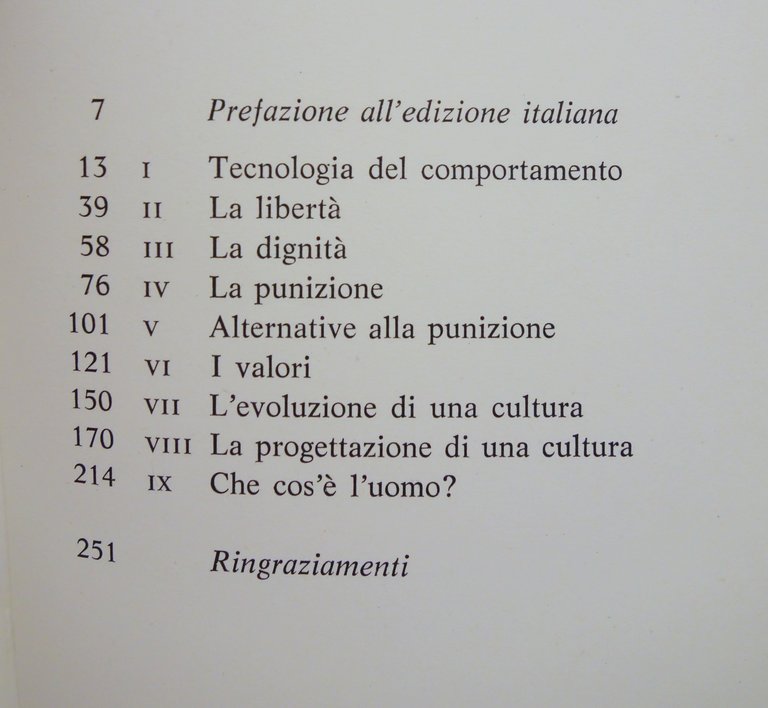 Oltre la libertà e la dignità Skinner Mondadori 1973 prima …
