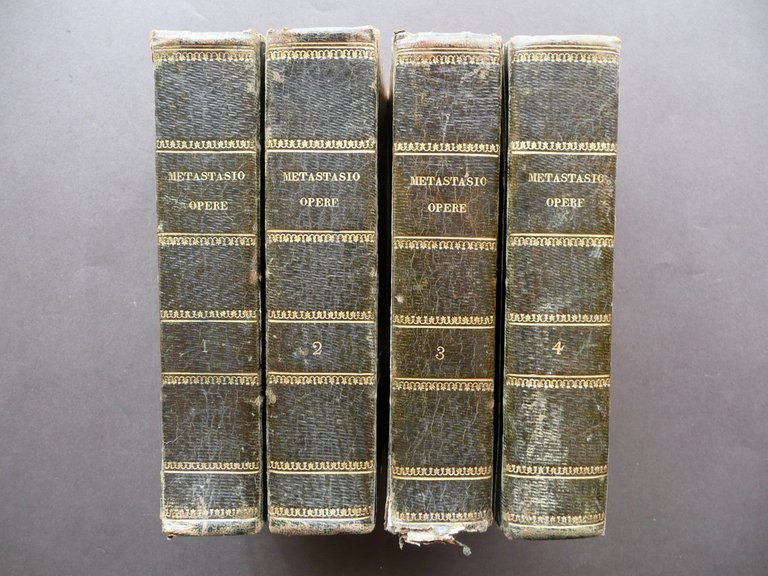Opere di Pietro Metastasio Giovanni Silvestri Milano 1822 4 Volumi … | Immagine Gallery 4