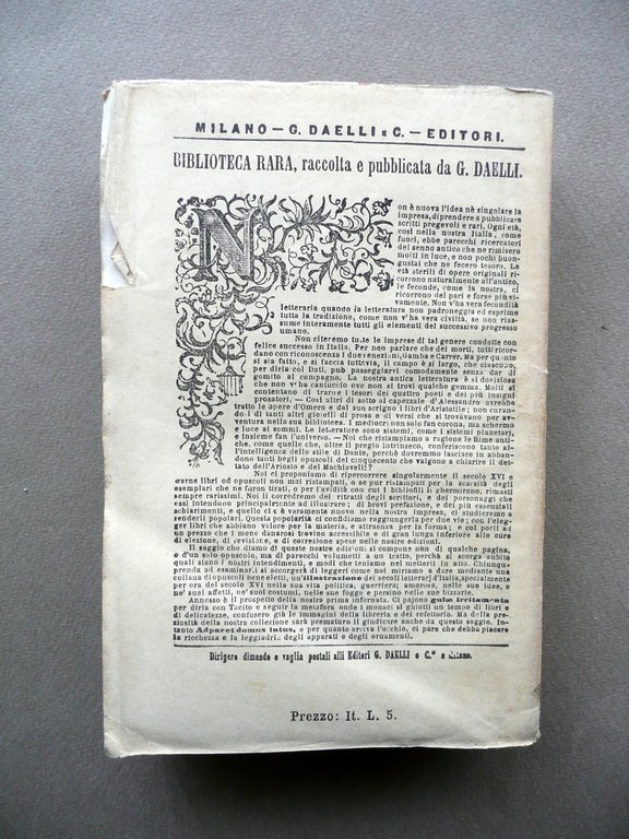 Oppiano Della Pesca e Della Caccia Daelli Milano 1864 Biblioteca …