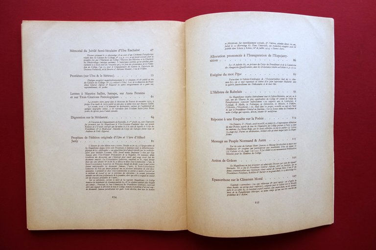 Opus Pataphysicum Testament de le Docteur Sandomir Patafisica Ex Libris …