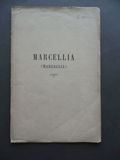 Marcellia Marzaglia Nota Storica di P Riccardi Modena Tip Vincenzi …