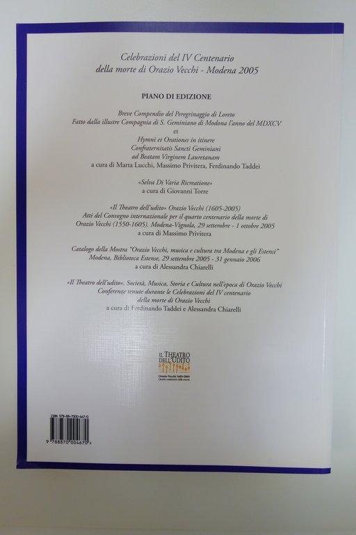 ORAZIO VECCHI SELVA DI VARIA RICREATIONE TORRE MUCCHI MODENA 2007 … | Immagine Gallery 2