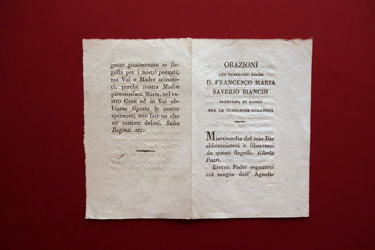Orazioni del Padre D. Francesco Saverio Bianchi Napoli Pubbliche Calamit‡ …