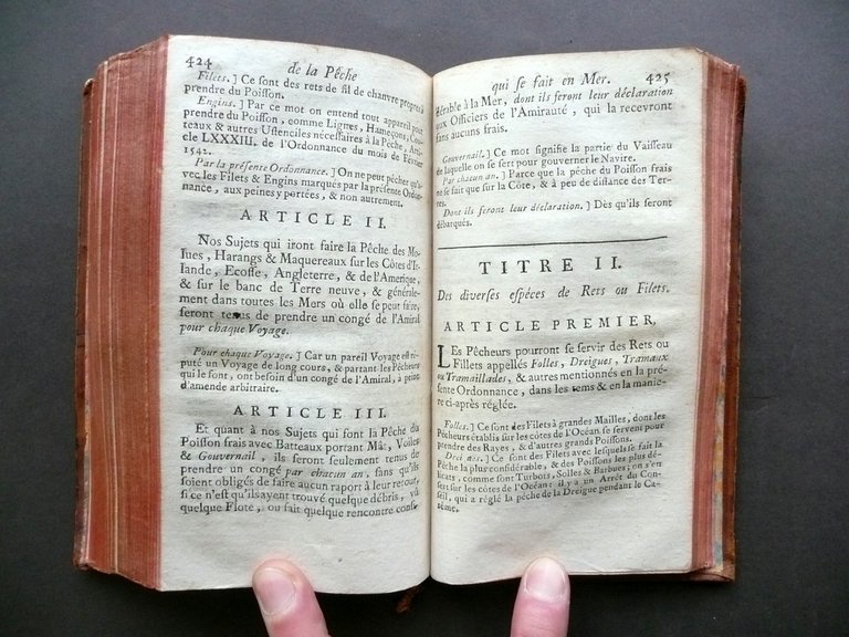 Ordonnance de la Marine Aout 1681 Paris Prault 1757 Marina …