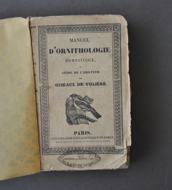 Ornitologia Manuel Ornithologie Guida Amatore Uccelli da Voliera Parigi 1883 | Immagine principale