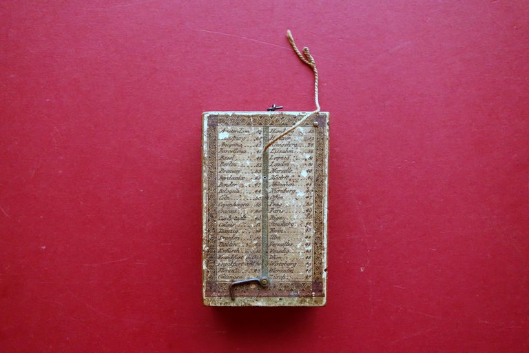 Orologio Solare Dittico XVIII∞ Secolo '700 Bussola Meridiana Originale Anonimo