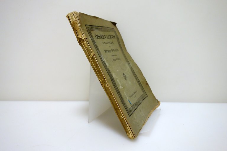 Osservazioni Critiche sulla Storia d'Italia C. Botta Poligrafia Fiesolana 1825 | Immagine Gallery 2