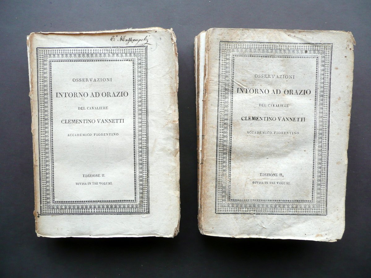 Osservazioni Intorno ad Orazio Clementino Vannetti Veladini Lugano 1825 2 … | Immagine principale