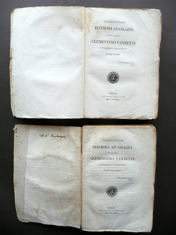 Osservazioni Intorno ad Orazio Clementino Vannetti Veladini Lugano 1825 2 … | Immagine Gallery 4
