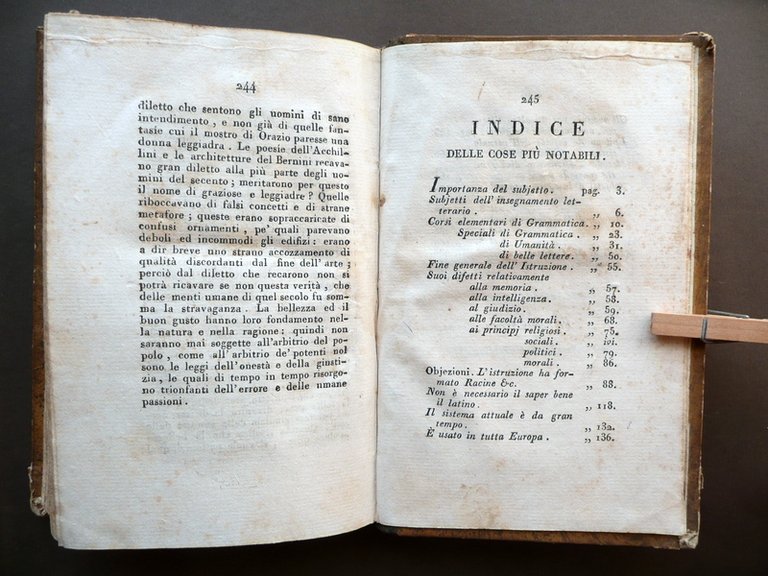 Osservazioni Intorno agli Effetti Sistema Pubblica Istruzione Pottier Masi 1822